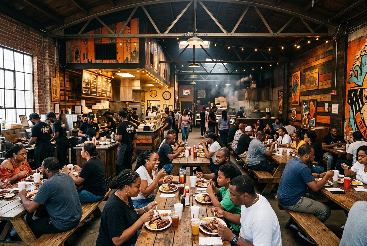 Smoke & Cedar BBQ, Restaurants